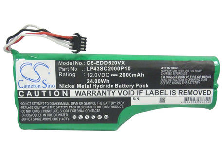 12.0V, Ni-MH, 2000mAh, Vacuum battery fits Ecovacs, Deebot D520, Deebot D526, T3, 24.00Wh Vacuum Cameron Sino Technology Limited