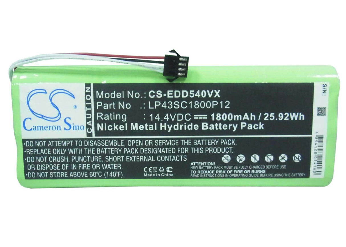 14.4V, Ni-MH, 1800mAh, Vacuum battery fits Ecovacs, Deebot D35, Deebot D523, Deebot D54, 25.92Wh Vacuum Cameron Sino Technology Limited