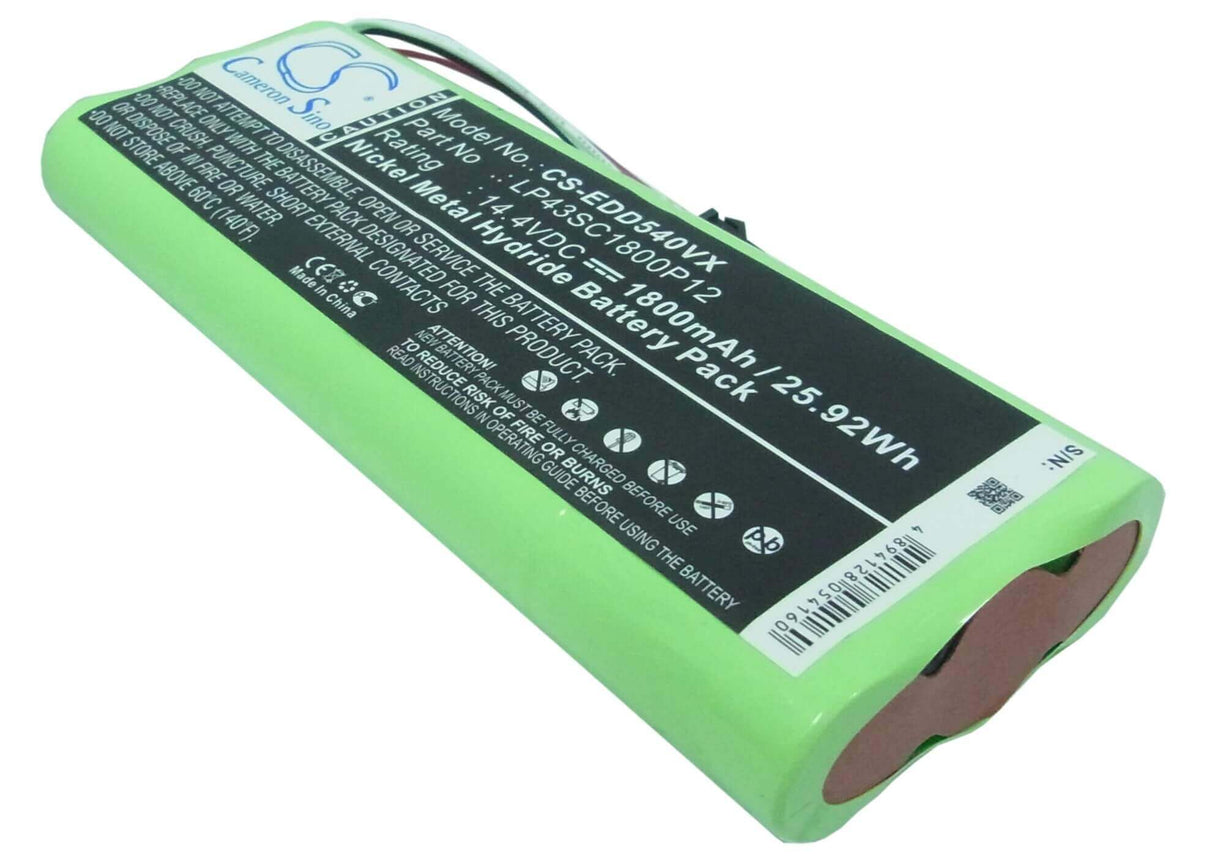 14.4V, Ni-MH, 1800mAh, Vacuum battery fits Ecovacs, Deebot D35, Deebot D523, Deebot D54, 25.92Wh Vacuum Cameron Sino Technology Limited