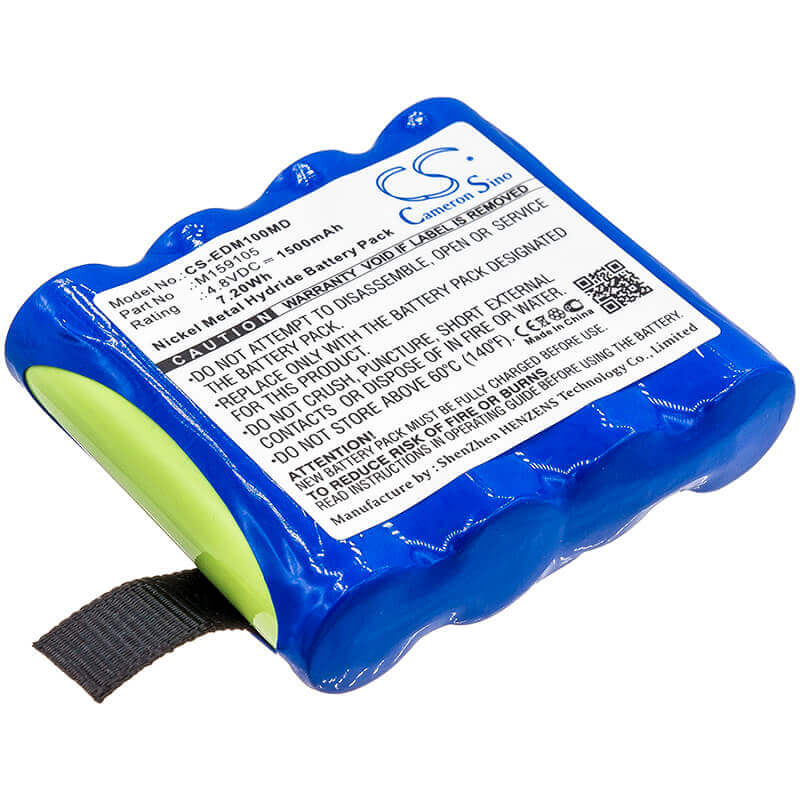 4.8V, Ni-MH, 1500mAh, Medical battery fits Edan, 4xnr49aa1500p, Cs-01, H100, 7.20Wh Medical Cameron Sino Technology Limited (Medical)