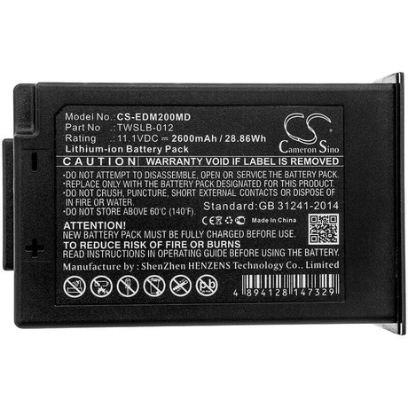 11.1V, Li-ion, 2600mAh, Medical battery fits Edan, 21.21.064213-11, Im12, Im20, 28.86Wh Medical Cameron Sino Technology Limited (Medical)