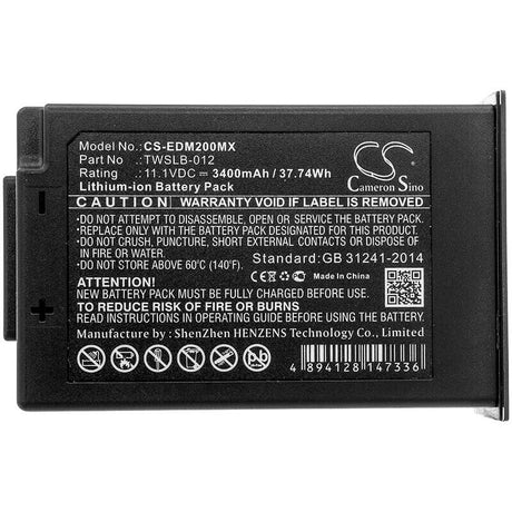 11.1V, Li-ion, 3400mAh, Medical battery fits Edan, 21.21.064213-11, Im12, Im20, 37.74Wh Medical Cameron Sino Technology Limited (Medical)