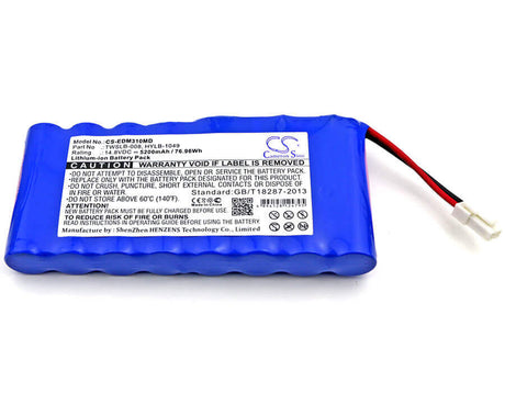 14.8V, Li-ion, 5200mAh, Medical battery fits Edan, Hylb-1049, M3, 76.96Wh Medical Cameron Sino Technology Limited (Medical)