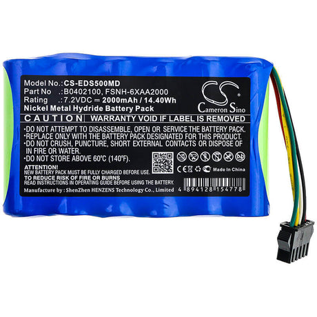 7.2V, Ni-MH, 2000mAh, Medical battery fits Edan, B0402100, Sd5, Sd6, 14.40Wh Medical Cameron Sino Technology Limited (Medical)