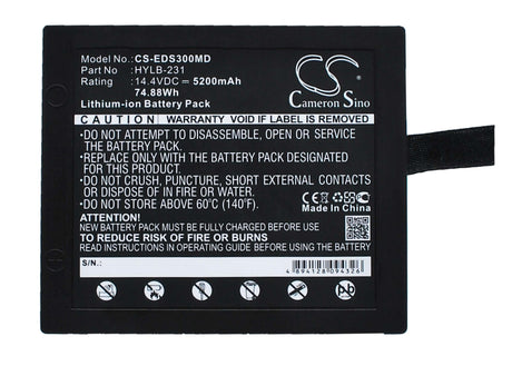 14.4V, Li-ion, 5200mAh, Medical battery fits Edan, Hylb-231, Se3, Se-3, 74.88Wh Medical Cameron Sino Technology Limited (Medical)