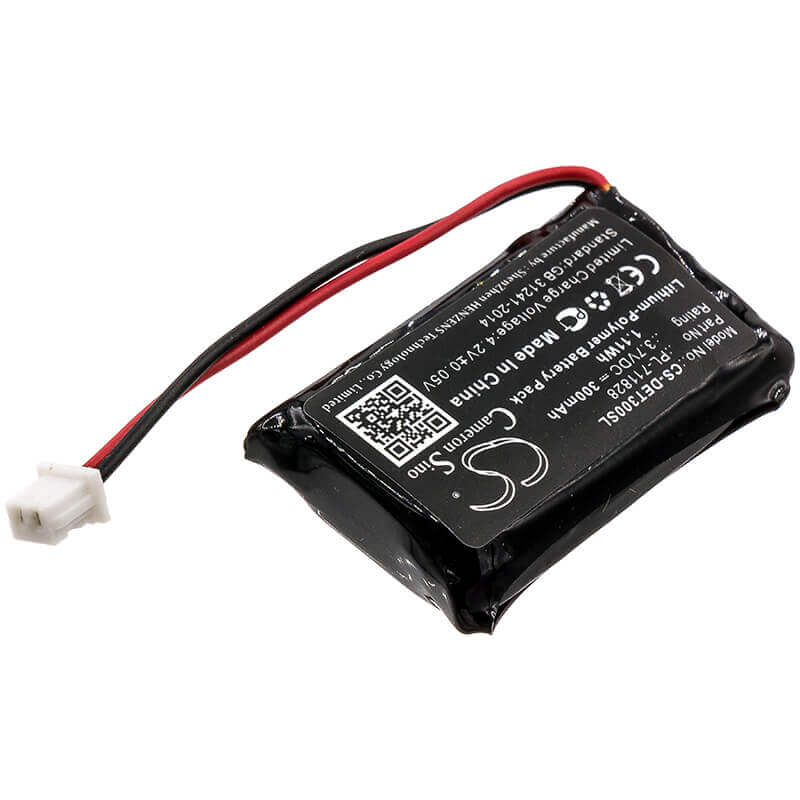 3.7V, Li-Polymer, 300mAh, Dog Collar battery fits Educator, Bl-100, 300tstransmitter, Et-300-lreceiver, 1.11Wh Dog Collar Cameron Sino Technology Limited