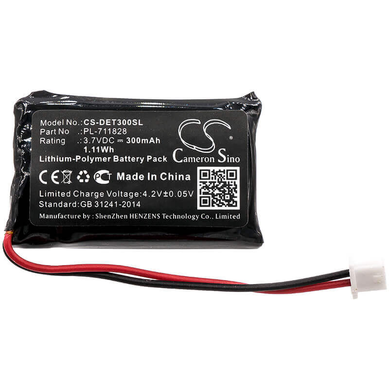 3.7V, Li-Polymer, 300mAh, Dog Collar battery fits Educator, Bl-100, 300tstransmitter, Et-300-lreceiver, 1.11Wh Dog Collar Cameron Sino Technology Limited