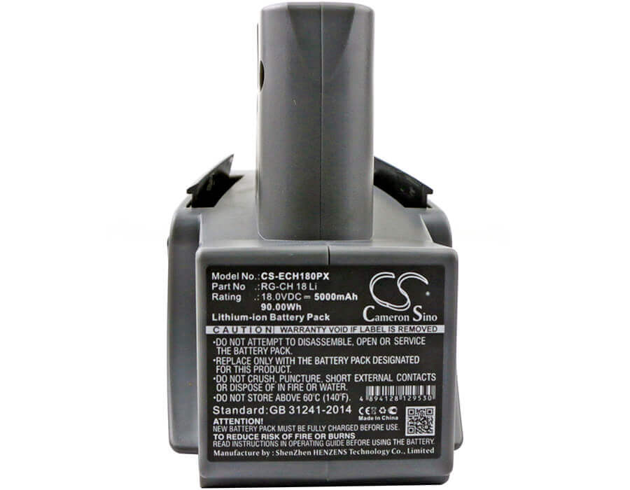 18.0V, Li-ion, 5000mAh, Power Tools battery fits Einhell, Rg-ch 18 Li, Rg-ch 18 Li, 90Wh Power Tools Cameron Sino Technology Limited (Power Tools)