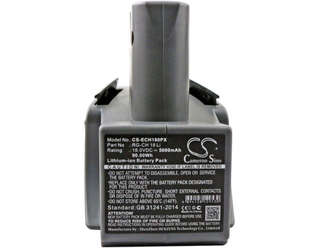 18.0V, Li-ion, 5000mAh, Power Tools battery fits Einhell, Rg-ch 18 Li, Rg-ch 18 Li, 90Wh Power Tools Cameron Sino Technology Limited (Power Tools)