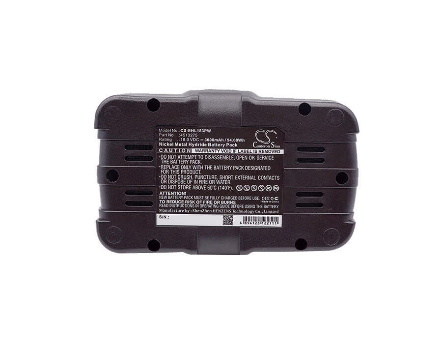 18.0V, Ni-MH, 3000mAh, Power Tools battery fits Einhell, 4513275, Rt-cd 18/1, Rt-cd 18/1 (1.5), 54Wh Power Tools Cameron Sino Technology Limited (Power Tools)