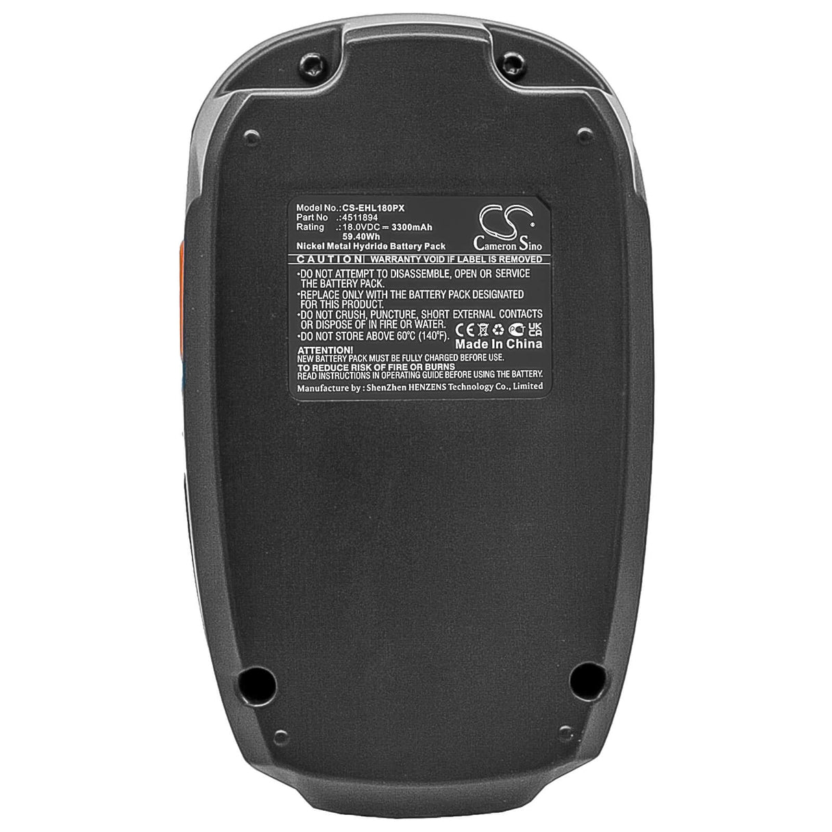18.0V, Ni-MH, 3300mAh, Power Tools battery fits Einhell, 4511894, Rt-cd18i, Rt-cd18i Hammer Drill, 59.4Wh Power Tools Cameron Sino Technology Limited (Power Tools)