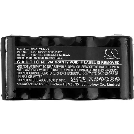 4.8V, Ni-MH, 3000mAh, Vacuum battery fits Electrolux, Spirit Wet And Dry, Zb264x, 14.40Wh Vacuum Cameron Sino Technology Limited