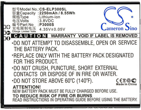 3.8V, Li-ion, 2250mAh, SmartPhone battery fits Elephone, P3000s, P3000, P3000s, 8.55Wh Mobile, SmartPhone Cameron Sino Technology Limited (Smartphone)