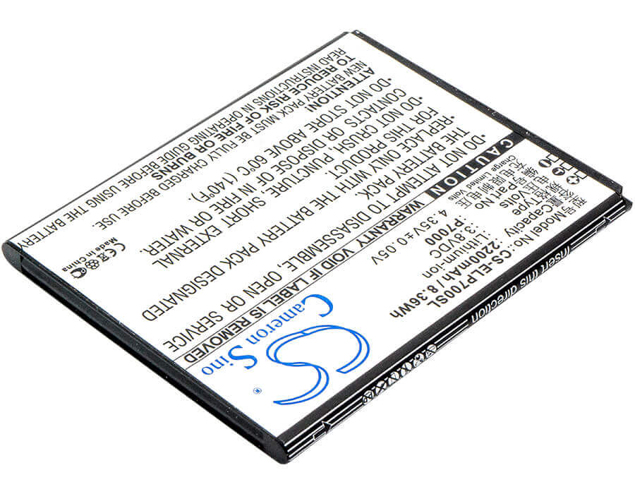 3.8V, Li-ion, 2200mAh, SmartPhone battery fits Elephone, P7000, P7000, Precious P7000, 8.36Wh Mobile, SmartPhone Cameron Sino Technology Limited (Suspended)