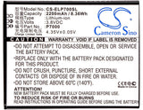 3.8V, Li-ion, 2200mAh, SmartPhone battery fits Elephone, P7000, P7000, Precious P7000, 8.36Wh Mobile, SmartPhone Cameron Sino Technology Limited (Suspended)