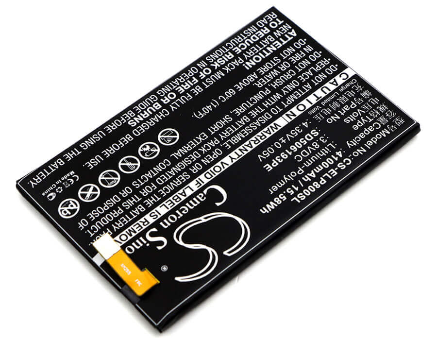 3.8V, Li-Polymer, 4100mAh, SmartPhone battery fits Elephone, Sd506193pe, P8000, 15.58Wh Mobile, SmartPhone Cameron Sino Technology Limited (Smartphone)