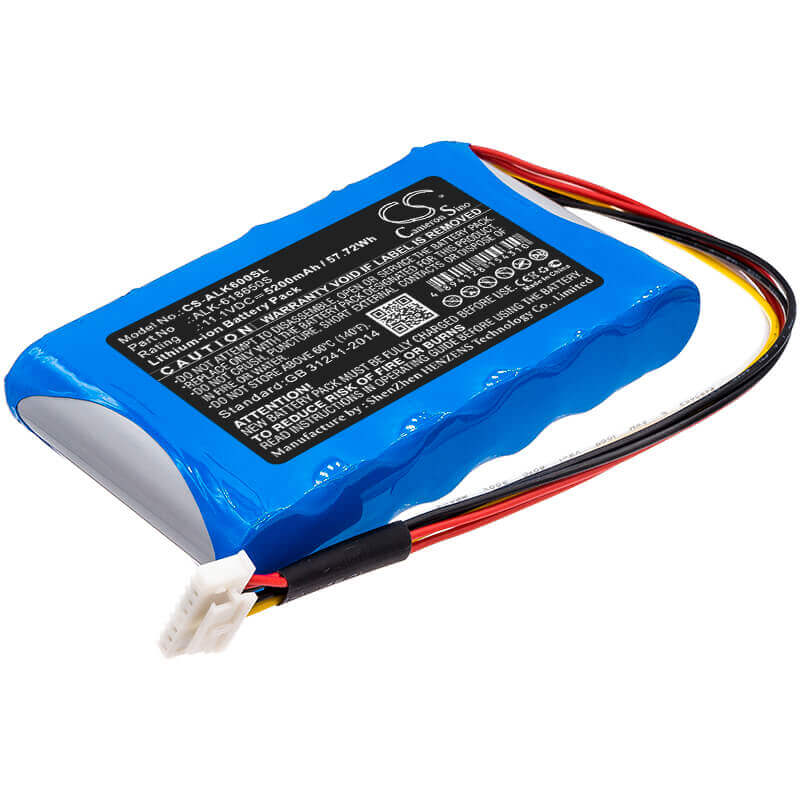 11.1V, Li-ion, 5200mAh, Equipment battery fits Eloik, Alk-618650s, BY-A6, By-a6s, 57.72Wh Equipment, Survey, Test Cameron Sino Technology Limited