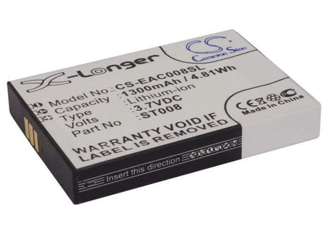 3.7V, Li-ion, 1300mAh, SmartPhone battery fits Emporia, St008, Dual-sim, 4.81Wh Mobile, SmartPhone Cameron Sino Technology Limited (Suspended)