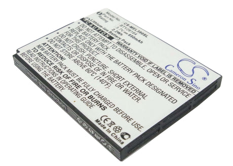 3.7V, Li-ion, 650mAh, SmartPhone battery fits Mobistel, Bty26164, Elson El390, Mobistel El390, 2.41Wh Mobile, SmartPhone Cameron Sino Technology Limited (Suspended)