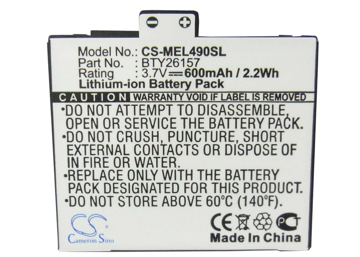 El490 600mAh, Emporia, Bty26157, Elson El490 SmartPhone Replacement Battery ...