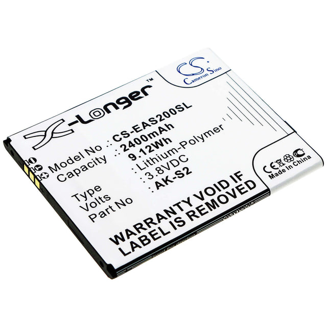 3.8V, Li-Polymer, 2400mAh, SmartPhone battery fits Emporia, Ak-s2, Smart 2, 9.12Wh Mobile, SmartPhone Cameron Sino Technology Limited (Smartphone)