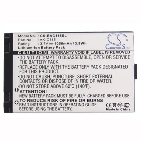 3.7V, Li-ion, 1050mAh, SmartPhone battery fits Emporia, Ak-c115, Telme C100, Telme C115, 3.89Wh Mobile, SmartPhone Cameron Sino Technology Limited (Smartphone)