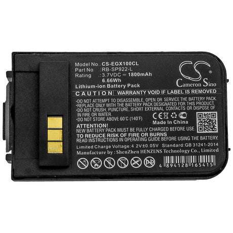 3.7V, Li-ion, 1800mAh, Cordless Phone battery fits Engenius, Rb-sp922-l, Durafon 1x, Durafon 4x, 6.66Wh Cordless Phone Cameron Sino Technology Limited (Cordless Phone)