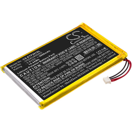 3.8V, Li-Polymer, 3800mAh, Tablet battery fits Enspert, Os5au400wo, Esp E201u, Identity 7, 14.44Wh Tablet Cameron Sino Technology Limited