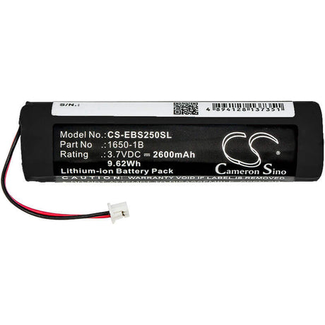 3.7V, Li-ion, 2600mAh, Equipment battery fits Eschenbach, 1650-1b, SmartLux, Smartlux 2.5, 9.62Wh Equipment, Survey, Test Cameron Sino Technology Limited