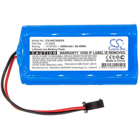 14.8V, Li-ion, 2600mAh, Vacuum battery fits Haier, Tab-t550wsc, Tab-t560h, 38.48Wh Vacuum Cameron Sino Technology Limited