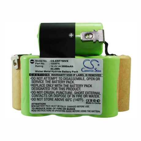 14.4V, Ni-MH, 3000mAh, Vacuum battery fits Shark, Euro Pro, Shark Ep750, Shark Ep750 100350, 43.20Wh Vacuum Cameron Sino Technology Limited