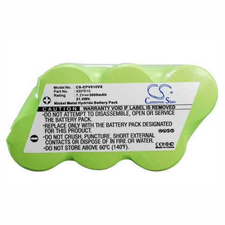 Vacuum Battery For Euro Pro Shark Uv610, Shark Uv610bl, Shark Uv610c 7.2v, 3000mah - 21.60wh Vacuum Cameron Sino Technology Limited