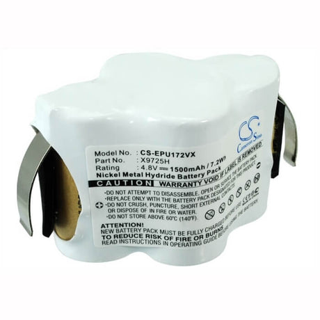 4.8V, Ni-MH, 1500mAh, Vacuum battery fits Domo, Euro Pro, Do204sw, Do-204sw, 7.20Wh Vacuum Cameron Sino Technology Limited