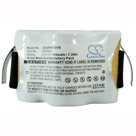 4.8V, Ni-MH, 1500mAh, Vacuum battery fits Domo, Euro Pro, Do204sw, Do-204sw, 7.20Wh Vacuum Cameron Sino Technology Limited