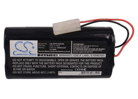 4.8V, Ni-MH, 3000mAh, Vacuum battery fits Euro Pro, Shark, Shark V1925, Shark Xbv1925, 14.40Wh Vacuum Cameron Sino Technology Limited