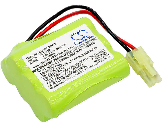 7.2V, Ni-MH, 2000mAh, Vacuum battery fits Shark, Euro Pro, V2945, V2945z, V2950, 14.40Wh Vacuum Cameron Sino Technology Limited