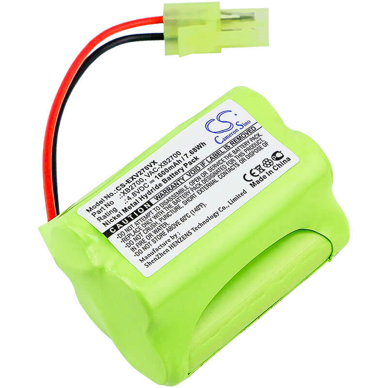 4.8V, Ni-MH, 1600mAh, Vacuum battery fits Shark, Euro Pro, V2700z, Xb2700, 7.68Wh Vacuum Cameron Sino Technology Limited
