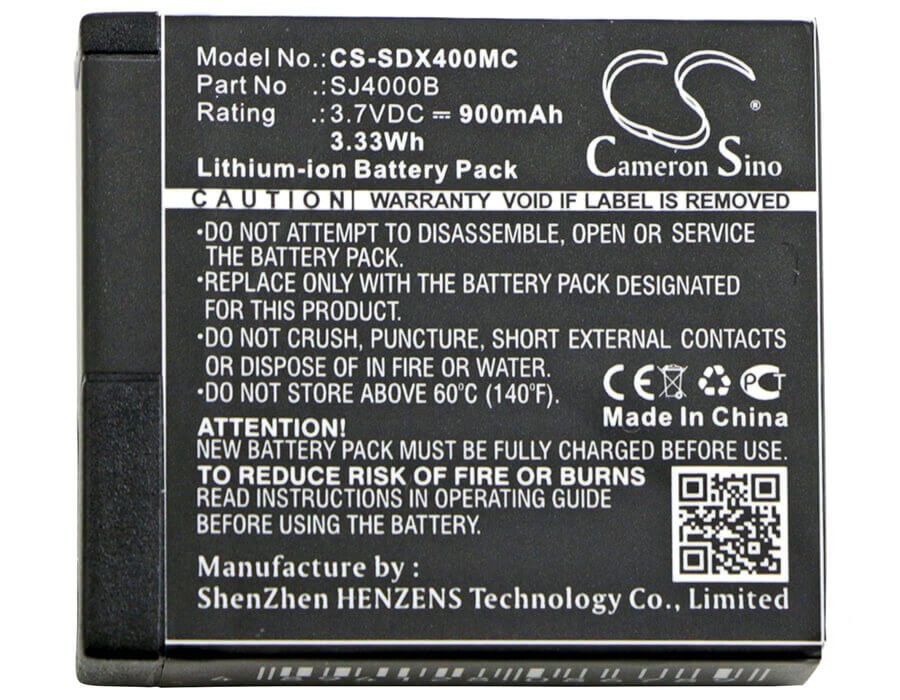 Camera Battery For Evolveo Sportcam A8 3.7v, 900mah - 3.33wh Camera Cameron Sino Technology Limited (Camera)