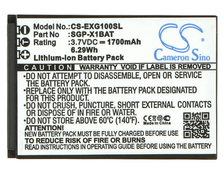 3.7V, Li-ion, 1700mAh, SmartPhone battery fits Evolveo, Sgp-x1bat, Strongphone X1, 6.29Wh Mobile, SmartPhone Cameron Sino Technology Limited (Smartphone)