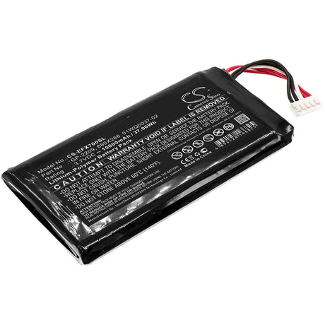 3.7V, Li-Polymer, 10000mAh, Equipment battery fits Exfo, 01wq0037-02, MAX-700, Max-700b/c, 37Wh Equipment, Survey, Test Cameron Sino Technology Limited