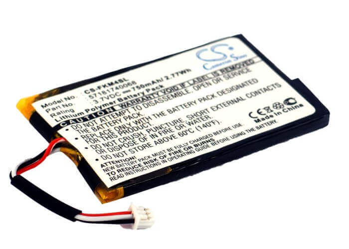 3.7V, Li-Polymer, 750mAh, GPS battery fits Falk, 57181740068, M2, M4, 2.78Wh GPS, Navigator Cameron Sino Technology Limited