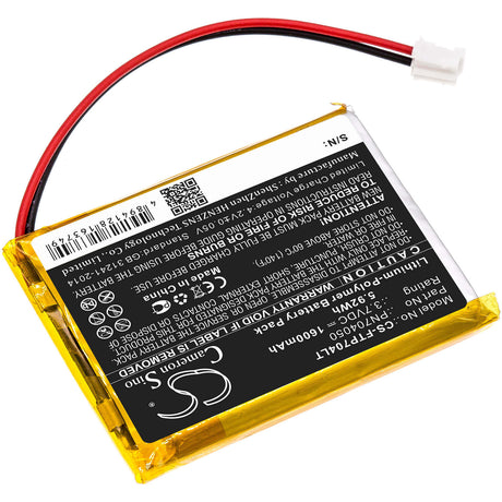 3.7V, Li-Polymer, 1600mAh, Led Desk Lamp battery fits Fatboy, Pn704050, Edison The Petit, Led Table Lamp Edison, 5.92Wh Portable Led Desk Lamp Cameron Sino Technology Limited