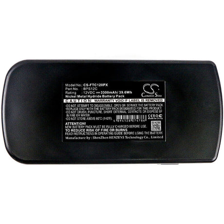 12.0V, Ni-MH, 3300mAh, Power Tools battery fits Festool, Bps12, 398338, 497019, 39.6Wh Power Tools Cameron Sino Technology Limited (Power Tools)