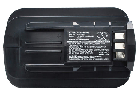 18.0V, Li-ion, 4000mAh, Power Tools battery fits Festool, 498343, C15, Psc/psbc 400/420, 72Wh Power Tools Cameron Sino Technology Limited (Power Tools)