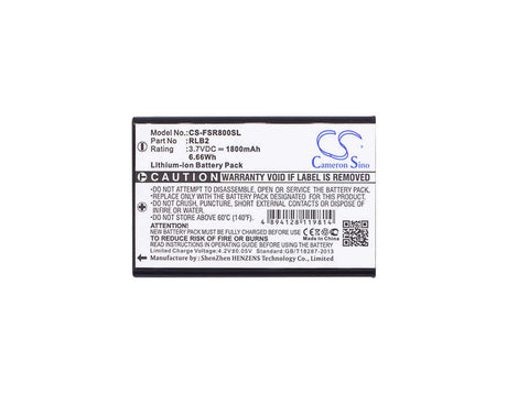 3.7V, Li-ion, 1800mAh, Equipment battery fits Fieldpiece, Rlb2, SCL2, Srl2, 6.66Wh Equipment, Survey, Test Cameron Sino Technology Limited