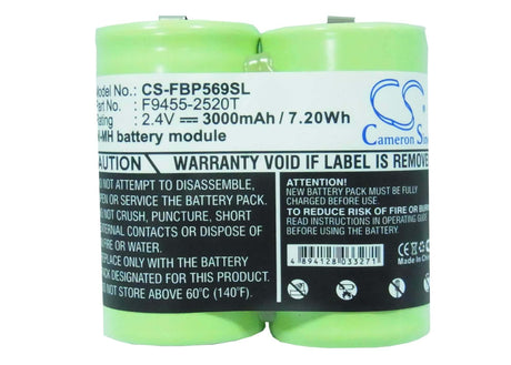2.4V, Ni-MH, 3000mAh, Equipment battery fits Fluke, F9455-2520t, 474569, 7.2Wh Equipment, Survey, Test Cameron Sino Technology Limited