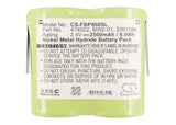 2.4V, Ni-MH, 2500mAh, Equipment battery fits Fluke, 2261584, 8010, 8010a, 6Wh Equipment, Survey, Test Cameron Sino Technology Limited