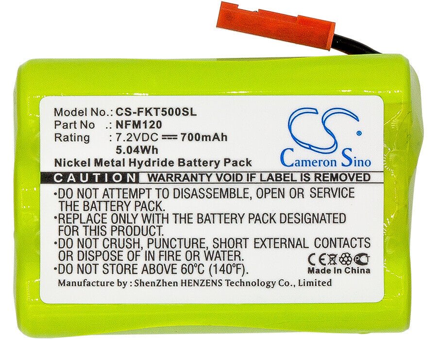 7.2V, Ni-MH, 700mAh, Equipment battery fits Fluke, Nfm120, FiberInspector Mini, Ft500, 5.04Wh Equipment, Survey, Test Cameron Sino Technology Limited