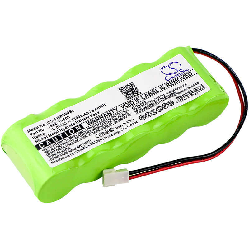 6.0V, Ni-MH, 1100mAh, Equipment battery fits Fluke, 5x2-3a600, Analyzers Memobox, Memobox, 6.6Wh Equipment, Survey, Test Cameron Sino Technology Limited