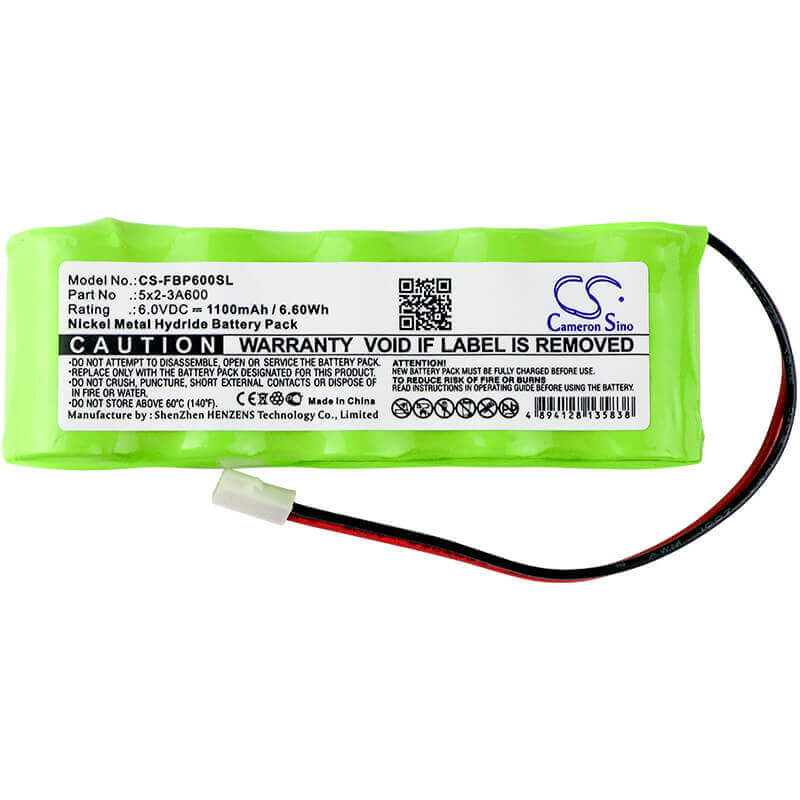 6.0V, Ni-MH, 1100mAh, Equipment battery fits Fluke, 5x2-3a600, Analyzers Memobox, Memobox, 6.6Wh Equipment, Survey, Test Cameron Sino Technology Limited